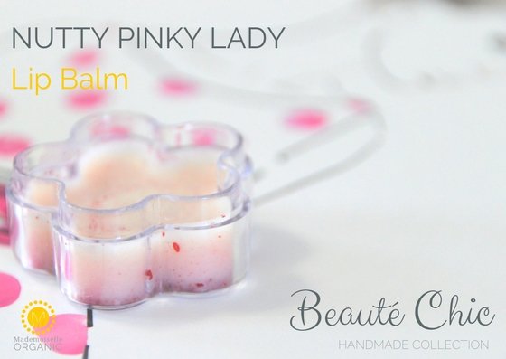 NUTTY PINKY LADY LIP BALM - Beauté Chic- handmade collection by Mademoiselle Organic