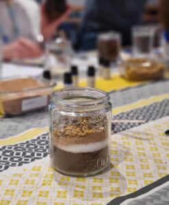 DIY homemade body scrub and bath salts for corporate workshops