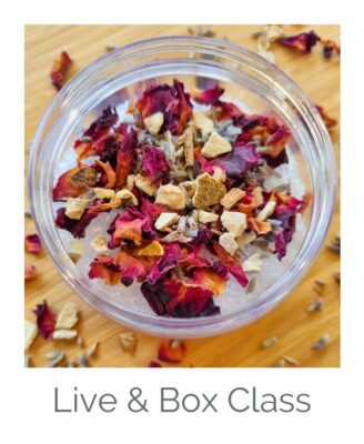 Make Bath Salts and A Body Scrub Using Dry Flowers and Fruits - Live and Box Class (Australia)