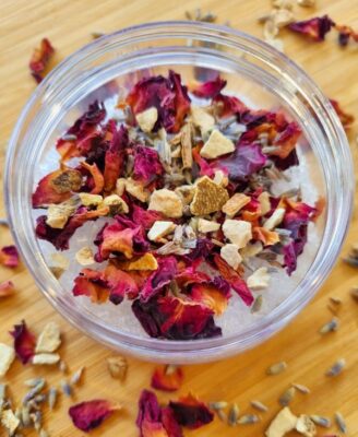 Make Bath Salts and A Body Scrub Using Dry Flowers and Fruits - Live and Box Class (Australia)