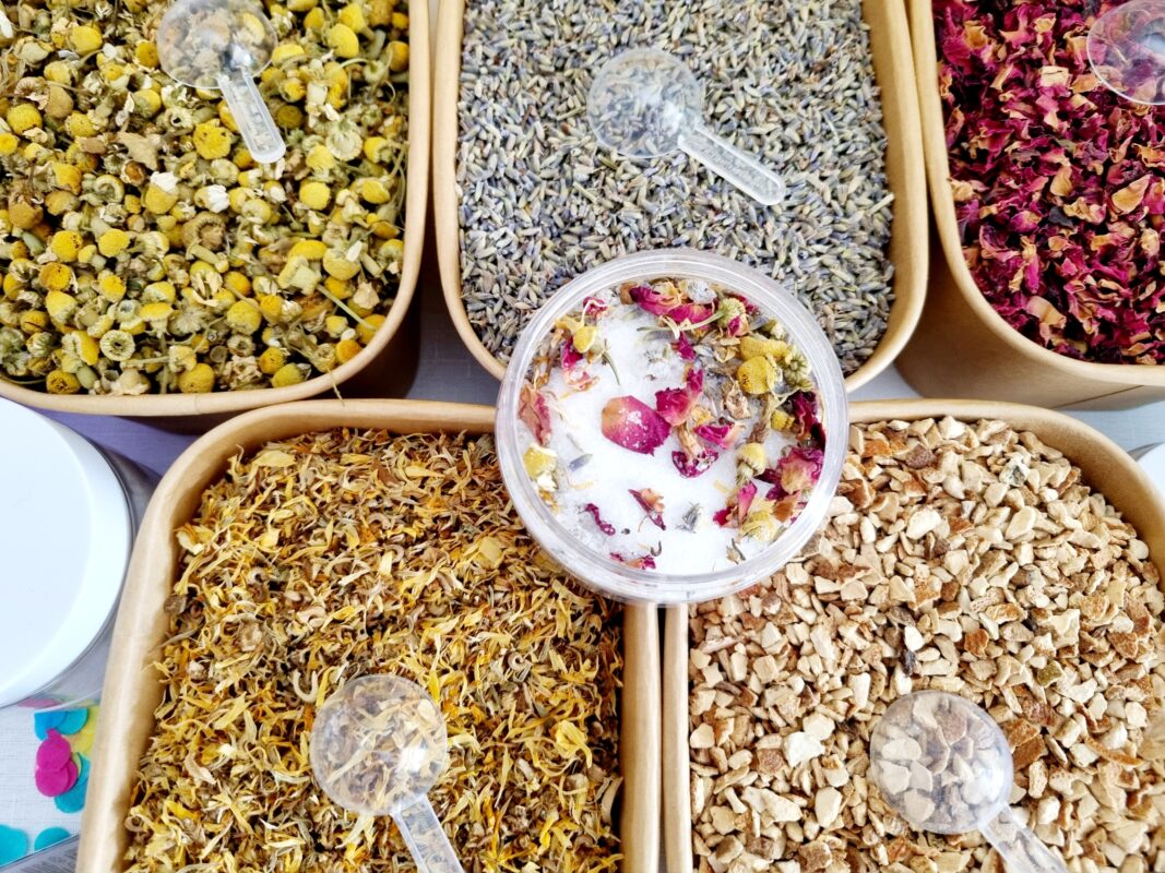 DIY bath salts mix for team building wellness activity in Australia