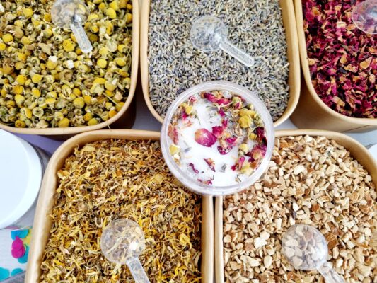 DIY bath salts mix for team building wellness activity in Australia