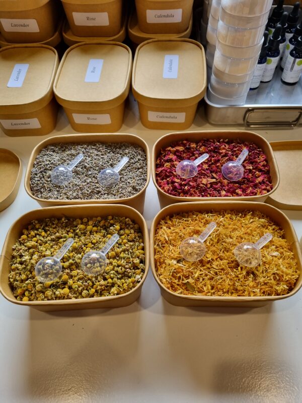 Bath Salts Station Corporate Wellness Activity Supplies for Atlassian Mother's Day event