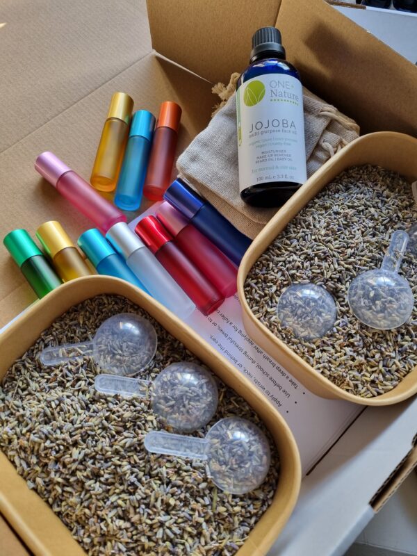 Wellbeing Classroom Activity Kit Relaxing Roll-On and Lavender Bags